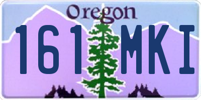 OR license plate 161MKI