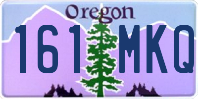 OR license plate 161MKQ