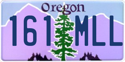 OR license plate 161MLL