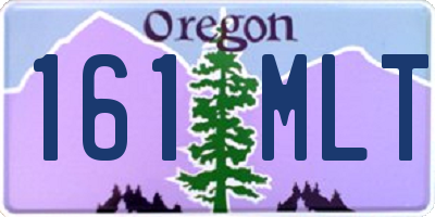 OR license plate 161MLT