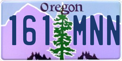 OR license plate 161MNN