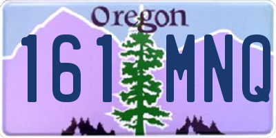 OR license plate 161MNQ