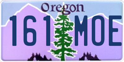 OR license plate 161MOE