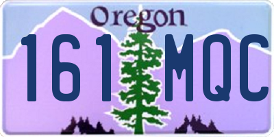 OR license plate 161MQC