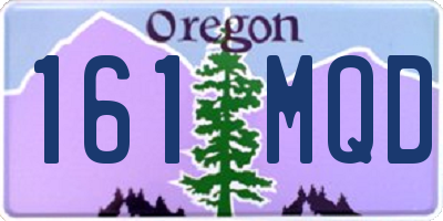 OR license plate 161MQD