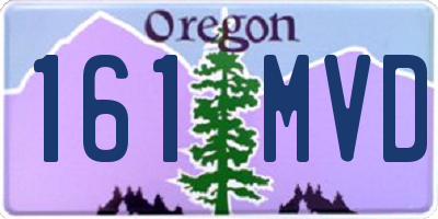 OR license plate 161MVD