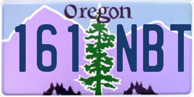 OR license plate 161NBT