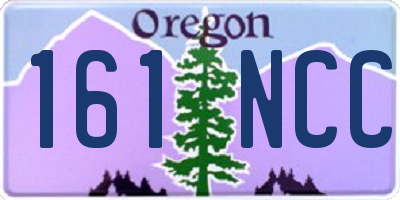 OR license plate 161NCC