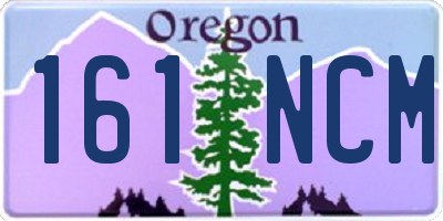 OR license plate 161NCM