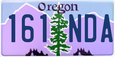 OR license plate 161NDA