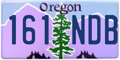 OR license plate 161NDB