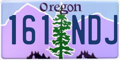 OR license plate 161NDJ