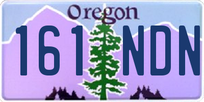 OR license plate 161NDN