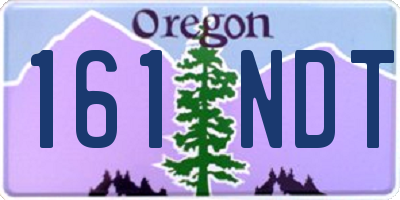 OR license plate 161NDT