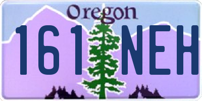 OR license plate 161NEH