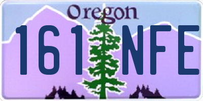 OR license plate 161NFE