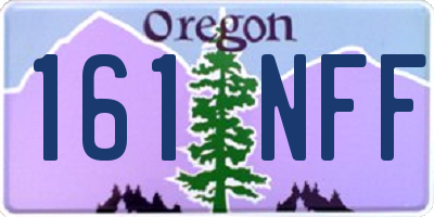 OR license plate 161NFF