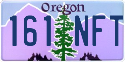 OR license plate 161NFT