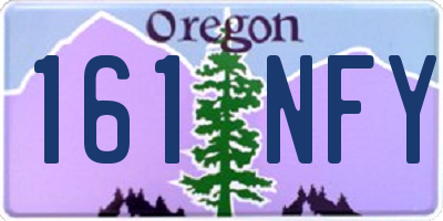 OR license plate 161NFY