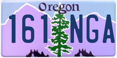 OR license plate 161NGA