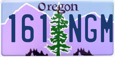 OR license plate 161NGM