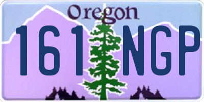 OR license plate 161NGP