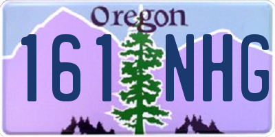 OR license plate 161NHG