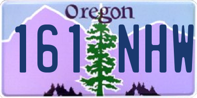 OR license plate 161NHW