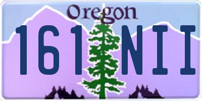 OR license plate 161NII