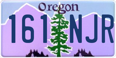 OR license plate 161NJR