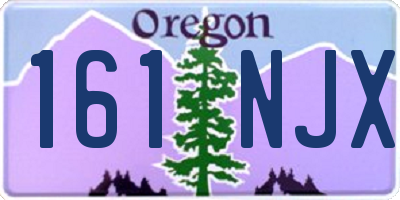 OR license plate 161NJX