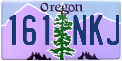 OR license plate 161NKJ