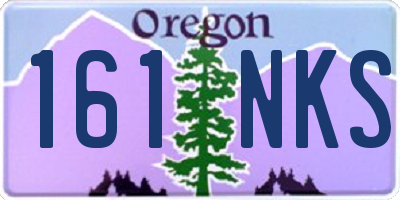 OR license plate 161NKS