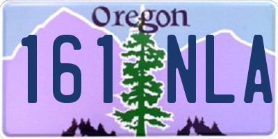 OR license plate 161NLA