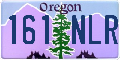 OR license plate 161NLR