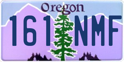 OR license plate 161NMF