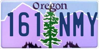 OR license plate 161NMY