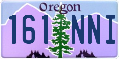OR license plate 161NNI