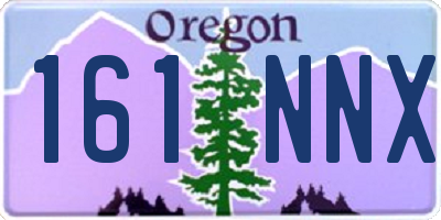 OR license plate 161NNX