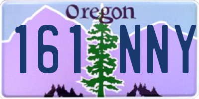 OR license plate 161NNY