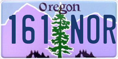 OR license plate 161NOR