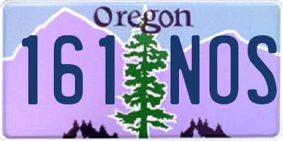 OR license plate 161NOS