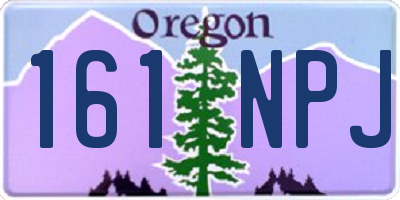 OR license plate 161NPJ