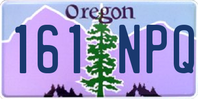 OR license plate 161NPQ