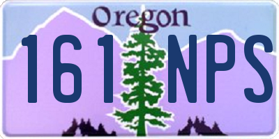 OR license plate 161NPS