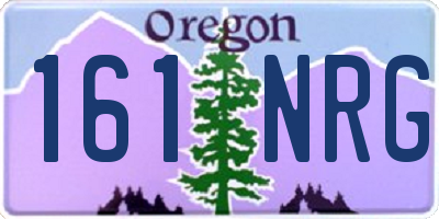 OR license plate 161NRG