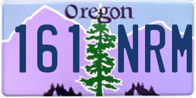 OR license plate 161NRM