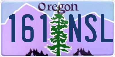 OR license plate 161NSL