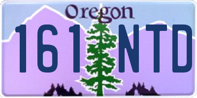 OR license plate 161NTD