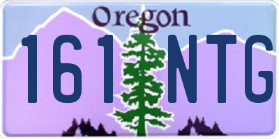 OR license plate 161NTG